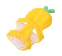 DIKACA 2PCS Parrot Pineapple Hoodie Bird Clothes Small Animal Flight Suit Insulated Pet Costume for Cockatiels Conures Photo Prop Winter Warm Apparel