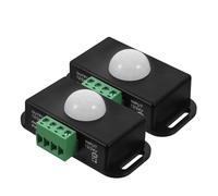 DIKACA 2pcs Pir Motion Sensor Light Switch Dc Infrared Sensor for Cabinet and Stair Lighting High Temperature Resistant Design for Indoor Outdoor Use