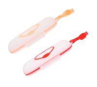 DIKACA 2pcs Portable Wet Wipes Box Travel Case for Wipes Reusable Holder Dispenser for Stroller Use