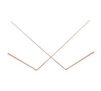 DIKACA 2Pcs Pure Copper Dowsing Rods Lightweight Water Divining Sticks for Outdoor Ghost Hunting and Treasure Detection Portable Copper Divining Tools for Amateurs