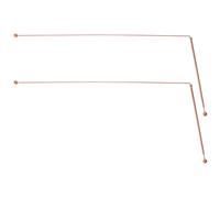 DIKACA 2Pcs Pure Copper Dowsing Rods Portable Flexible Divining Sticks for Water Source Detection Buried Items Exploration and Paranormal Research