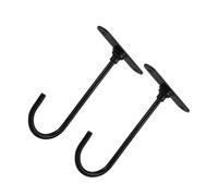 DIKACA 2Pcs Rotating Banana Hanger Under Cabinet Hook Metal Fruit Holder Kitchen Space-Saving Ceiling Mount Storage Organiser for Fresh Bananas