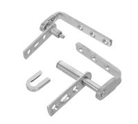 DIKACA 2pcs Self-Closing Stainless Steel Door Hinges Dual Swing Louvre Door Hardware with Automatic Reset for Smooth Quiet Operation and Outdoor Use