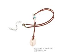 DIKACA 2pcs Simple Shell Necklace Boho Ocean Themed Jewelry for Women Girls Fashion Pendant Chain Beach Vibes for Daily Wear and Festive Looks