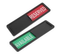DIKACA 2pcs Sliding Door Sign for Office and Meeting Rooms Stylish Reserved Indicator Privacy Status Change Sign for Restroom Hotel Conference Easy to Use