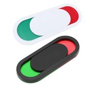 DIKACA 2pcs Sliding Door Sign Smooth Sliding Privacy Indicator for Office Bathroom Bedroom Restroom Multipurpose Status Display White and Black