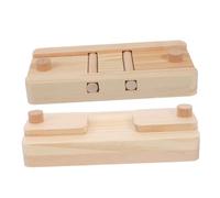 DIKACA 2pcs Small Animal Wood Foraging for Hamsters Guinea Pigs Rabbits Natural Wood Puzzle Snack Treat Dispenser Stimulates Feeding Instincts and Reduces Boredom