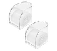 DIKACA 2pcs Transparent Acrylic Watch Box with Hanging Small Clear Square Storage Case for Mens Single Watch Display Organizer Holder