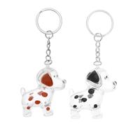 DIKACA 2PCS Transparent Pet Hair Keepsake Keychain with Clear Locket for Dog Hair Storage Portable Memorial Bag Charm for Daily Use Heartfelt Tribute for Pet Loss and Remembrance