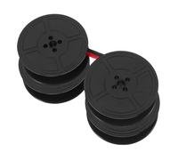DIKACA 2pcs Typewriter Ribbon Twin Spool Replacement for Retro Mechanical Typewriters Compatible with Calculator Ink Ribbon Red Black for Office Home Use