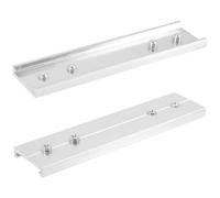 DIKACA 2Pcs Window Curtain Track Connector 20Mm Width Ceiling Track Joints Replacement for Electric and Manual Curtain Rails for Home Drapery