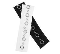 DIKACA 2pcs Women Hollow Out Eyelets Headbands Wide Elastic Punk Bands Breathable Lightweight Fabric Retro Music Festival Accessories for Casual Styles