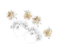 DIKACA 2Pcs Year Party Hair Hoops Lightweight Star Headband Hair Accessories for Years Eve Celebration Photo Props Cosplay Carnival Festival Headwear