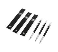 DIKACA 3 Sets Premium Metal Mechanical Pencils with Non-slip Knurled Grip for Technical Drawing and Engineering Marking Environmental-friendly Writing Tools for Artists and Professionals