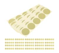 DIKACA 300pcs Gold Round Self-Adhesive Gear Stickers 50x50mm Blank Labels for Organizing, Price Tags, Crafting, and Office Use