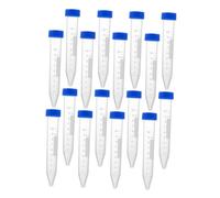DIKACA 30pcs 10ml Centrifuge Test Tubes Screw Caps, Graduated Conical Plastic Tubes for Laboratory Analysis and Anticoagulation Sample Testing