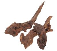 DIKACA 3pcs Aquarium Stump Decorations for Fish Tank, Miniature Artificial Wooden Tree Stump Ornaments, Natural Simulation Habitat Décor for Reptiles and Amphibians (10-25cm)