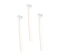 DIKACA 3pcs Double-Head Dog Toothbrush with Supple Bristles Ergonomic Manual Pet Toothbrush for Comfortable Cleaning Lightweight Nylon Plastic Design for Tartar and Dirt Removal