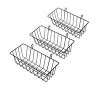 DIKACA 3pcs Heavy Duty Metal Rabbit Hay Feeder for Cage with Smooth Surface Space-saving Hanging Rack for Small Animals Iron Hay Holder for Convenient Feeding
