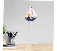 DIKACA 3pcs Mediterranean Hook up Towel Decorative Small Wall Hook Party Wall Decoration Mount Themed Gold Home Decor Nautical Decor Mounted Elegant Coat Wooden