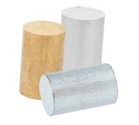 DIKACA 3pcs Metal Cylinder Set Copper Iron Aluminum for Physics and Science Classes Specific Gravity Density Investigation Teaching Aid Educational Lab Equipment