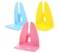 DIKACA 3pcs Small Pet Bracket for Hamster Wheel and Water Bottle Holder Plastic Stand for Hamsters Gerbils Mice Stable Mount for Exercise Wheels and Animal Water Dispensers Easy Setup