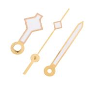 DIKACA 3pcs Watch Repair Parts Hour Minute Second Hands Wristwatch Hands 3 Pins Watch Pointer Replacement Golden