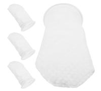 DIKACA 4-inch 4pcs Aquarium Filter Socks with 3d Honeycomb Design Saltwater Fish Tank Filtering Replacement for Small Aquariums Socks Filter for Reef and Freshwater Systems