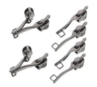 DIKACA 4 Pairs Zipper Puller Lightweight Luggage Repair Kit with Single Lock for Suitcase Privacy Protection and Easy Installation