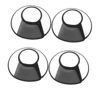 DIKACA 4pcs Adjustable Transparent Pet Collar for Dogs and Cats Anti-lick Protective Neck Cone Surgical Elizabethan Collar to Prevent Biting and Promote Wound Healing Fit for Breeds