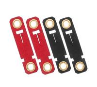 DIKACA 4PCS Adjustable Velvet Bird Leg Rings for Parrots Lightweight Comfortable Anti-lost Foot Bands Identification Accessories for Pet Birds