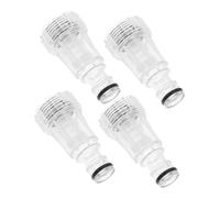 DIKACA 4pcs Car Washer Water Hose Filter Adapter Plastic Quick Connect Fittings Inlet Nut Assembly Compatible with Various Washing Machines for Efficient Car Cleaning