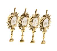DIKACA 4pcs First Communion Holy Chalice Lapel Pins Catholic Brooch Set for Clothes Scarf Backpack Religious Accessories and Boys