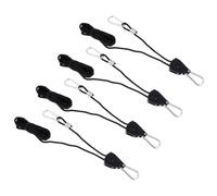 DIKACA 4PCS Heavy Duty Ratchet Hanger Rope Tie Down Set with Internal Gears for Grow Light Fixtures Adjustable Plant Rope Hangers Up to Load Capacity