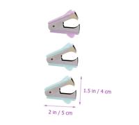 DIKACA 4pcs Mini Staple Remover Portable Ergonomic Staple Puller Tool for Office Use Easy One-Hand Operation PP and Aluminum Alloy Material Multi-use Removal for Classroom and Maintenance