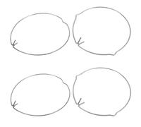 DIKACA 4Pcs Mr111 Retaining Spring Clips for Downlight Accessories, Lamp Holder Fixing Rings with Heart and Double-Ear Design, Light Fixture Parts for Spotlight and Ceiling Lamp