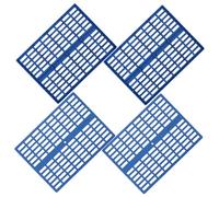 DIKACA 4pcs Plastic Rabbit Cage Mat Bunny Floor Mats Foot Resting Pad for Guinea Pig Rat Chinchilla Animal Cage Reusable