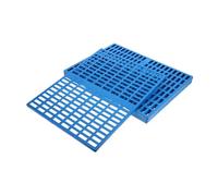 DIKACA 4Pcs Rabbit Floor Mats with Design Small Animal Cage Resting Pads for Guinea Pigs Hamsters Chinchillas Clean Comfortable Pet Foot Pads Blue