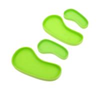 DIKACA 4PCS Reptile Water Feeders and Food Bowls for Lizards, Turtles, Geckos, Corn Snakes - Sturdy Plastic Crawling Pet Food Feeder Bowls Suitable for Terrariums and Reptile Habitats