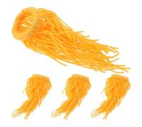 DIKACA 4pcs Simulated Seaweed Egg Collector Eggs Aquatic Fish Breeding Mop for Fish Breeding Spawning Mops for Fry Orange