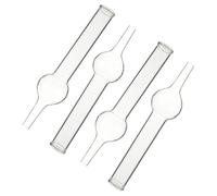 DIKACA 4Pcs Single-ball Drying Tubes Laboratory Glassware for Chemistry Teaching School Supplies Practical Experiment Equipment