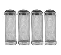 DIKACA 4Pcs Stainless Steel Aquarium Filter Mesh Guard 12Mm Inner Diameter Fish Tank Intake Screen Cover Reusable Shrimp Filter Protector for Aquarium Pumps