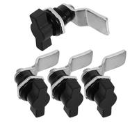 DIKACA 4pcs Zinc Alloy T-Handle Cam Locks Keyless Metal Cabinet Lock for Electric Cabinet Doors Tool Box Drawer Latches Weatherproof Industrial Equipment Security