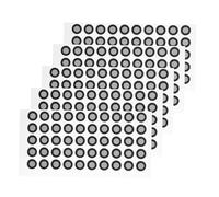 DIKACA 5 Sheets Scanning Reflective Marking Points Wear-resistant Thick Film Accurate Tracking Dots Lightweight Portable for Professional Optical Scanner Use