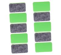 DIKACA 50 Pcs Mini Green Felt Whiteboard Erasers Compact Chalkboard Cleaner for Liquid Chalk Teachers Office Home Use Small Dry Erase Board Accessories