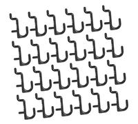 DIKACA 50PCS Plastic J Shape Pegboard Hooks for Workshop Storage Peg Board Organizer Hooks with Smooth Edges Easy to Install and Remove Garage Tool Hanging Accessories
