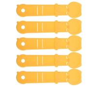 DIKACA 5Pcs Cat Treat Spoon Squeeze Feeder for Cats, Yellow Plastic Pet Feeding Spoon for Wet Food and Snacks, 9.6 Inch Tube Dispenser Suitable for Kittens and Small Pets