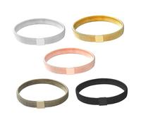 DIKACA 5pcs Men S Stretchable Metal Armlet Armband Sleeve Cuff Anti-slip Elastic Garters Multipack Mixed Colors Wristbands for Shirt Sleeve Holders