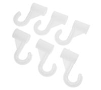 DIKACA 6 Pcs Heavy Duty Closet Rod Bracket Multipurpose Wardrobe Hanger Clothes Pole Holder with Modern Design for Bedroom Storage Compatible with Fabric Wardrobes