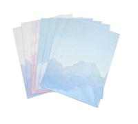 DIKACA 64pcs Letter Writing Paper with Cute Cloud Patterns Warm Stationery for Home and School for Letters Notes Poems and Message Sharing